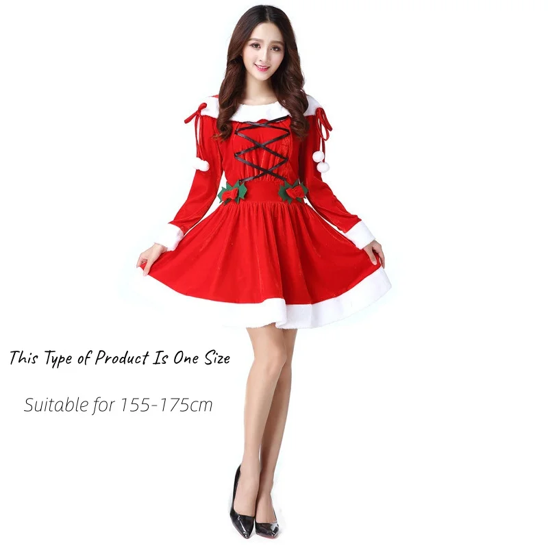 cute christmas dresses for adults Elegant Plush Christmas Christmas dress Women for Women