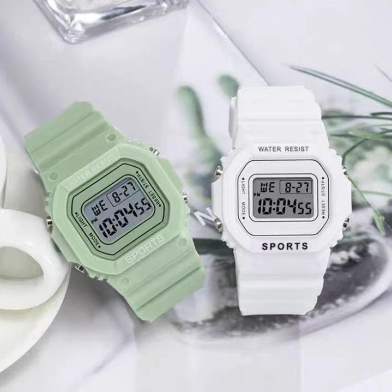 Fashion Electronic Watch Brand Student Candy Multicolor LED Ladies Sports Waterproof Digital Watches Wirstwatch Clock Gift Reloj