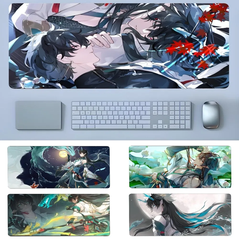 

Honkai Star Rail Dan Heng Mousepad New Arrivals Large Gaming Mousepad L XL XXL Gamer Mouse Pad Size For Keyboards Mat