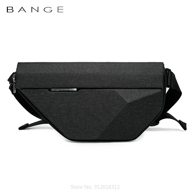 

Bange Men's Chest Bag Functional Messenger Bag Shoulder Crossbody Pack Polyhedron Business Travel EVA Hard Shell Bag