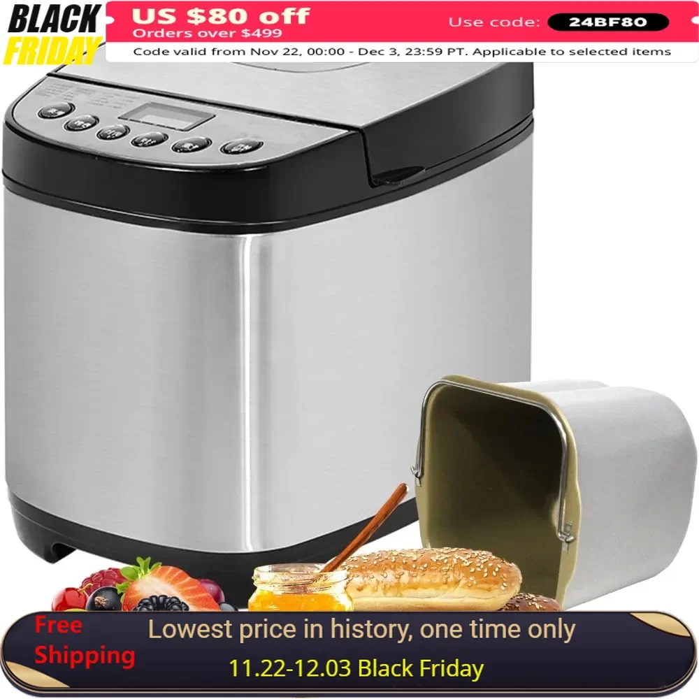 

Programmable Bread Maker With 12 Settings, Electric Bread Maker, Automatic Bread Maker