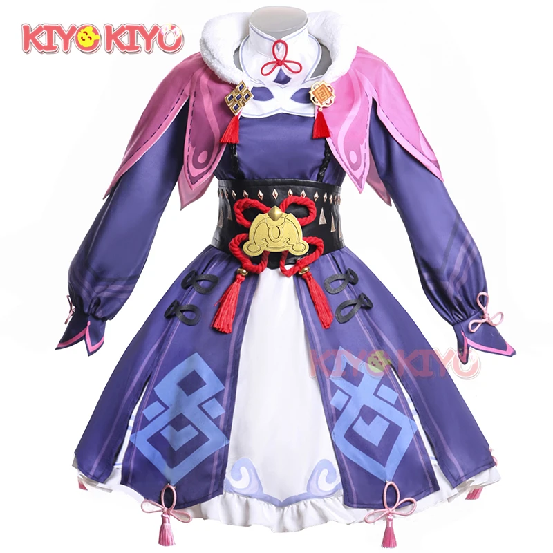 

KIYO-KIYO Genshin Impact YunJin Dress Cosplay Costume Halloween Costumes Dress for Women