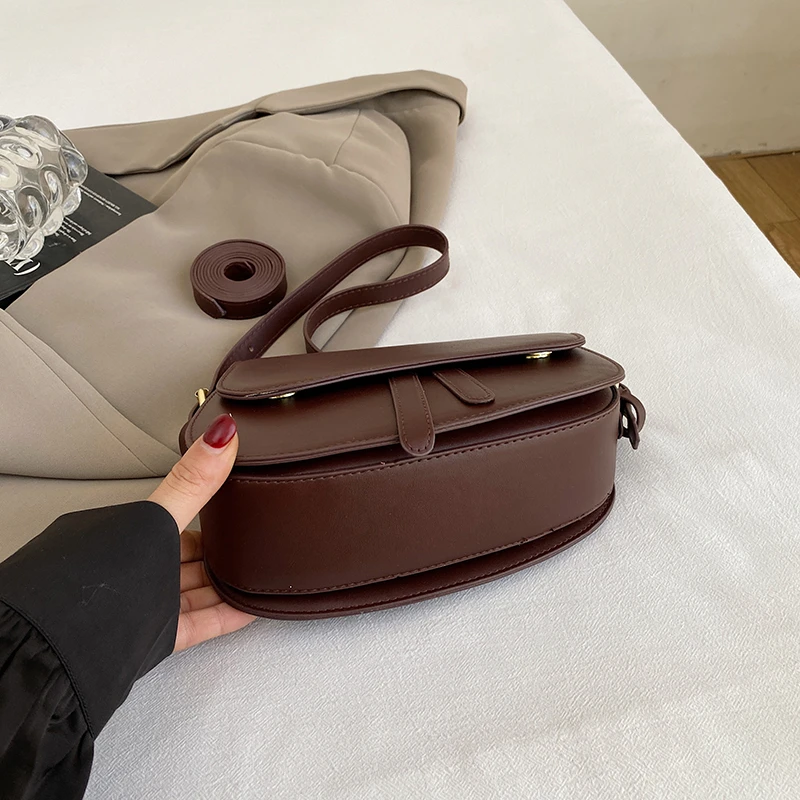 Saddle Shoulder Bag Purse for Women - Fashion Crossbody Bags Underarm Bag Small Square Satchel Handbag image 5