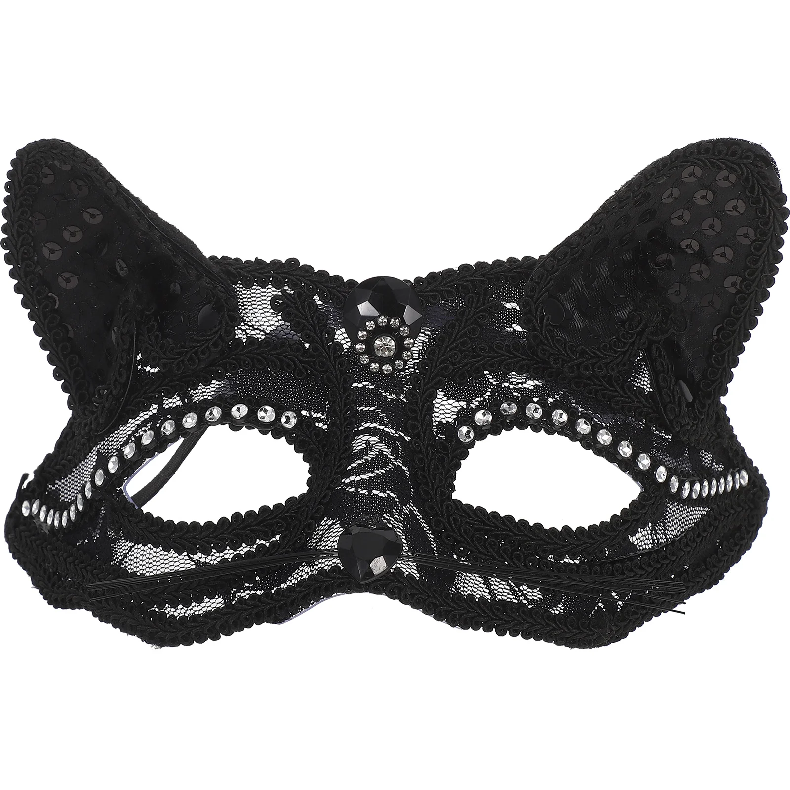 

Half-Face Fox Mask Black Lightweight Metal Lace Masquerade Ball Party Carnival Cosplay Performance Mask Masquerade Ball Masks