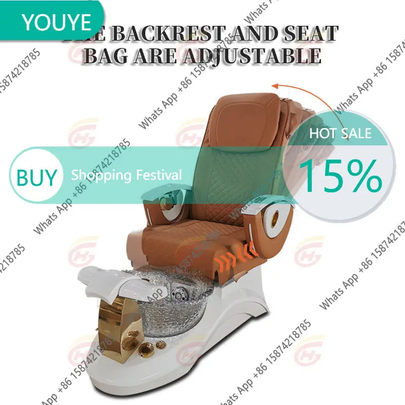 T64 Electric Recliner Manicure Foot Soaking Sofa Resin Crystal Basin Foot Manicure Sofa Foot Beauty Chair Pedicure Special Chai