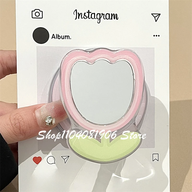 

Корейский милый зеркало-тюльпан, магнитный держатель для телефона, подставка для телефона, GripTok Grip Tok, поддержка iPhone, аксессуары Magsafe, Smart Tok