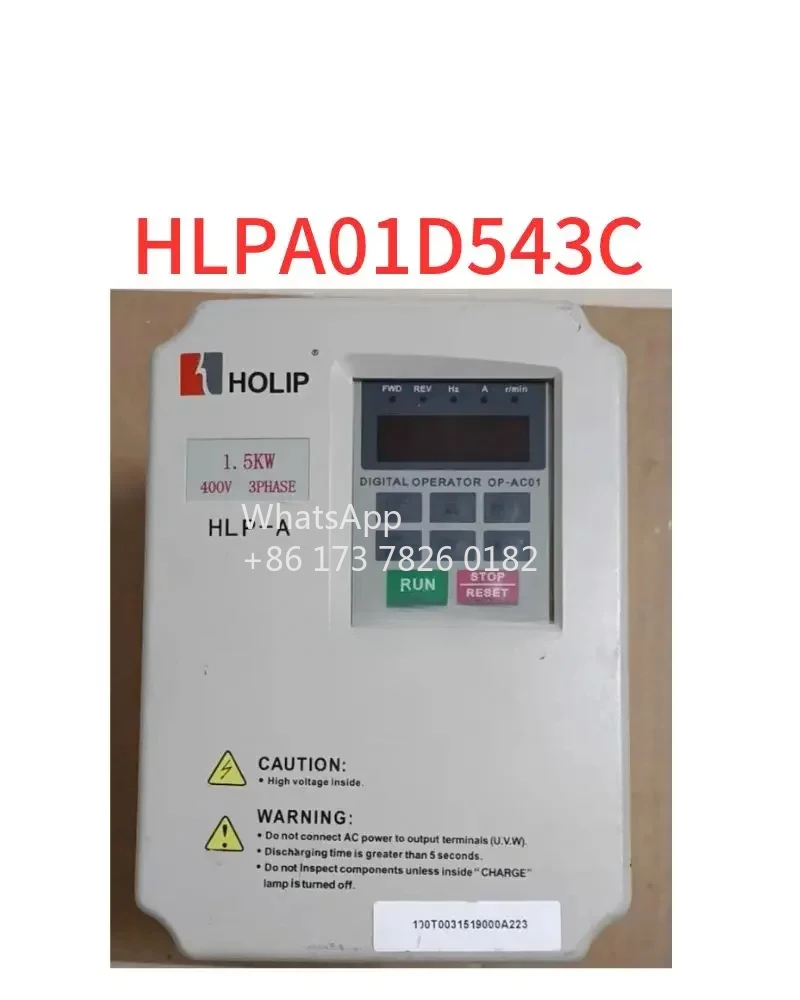 Second-hand inverter HLPA01D543C, 1.5 kw 380V, function package