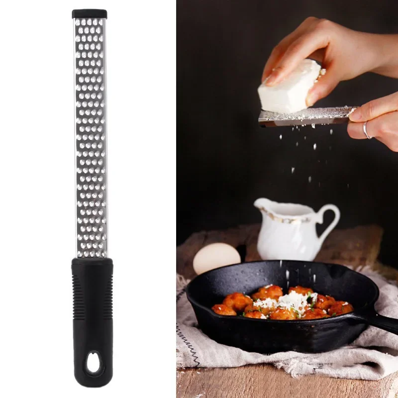 

8 INCH Multifunction Stainless Steel Lemon Zester Fruit Peeler Cheese Zester Microplane Grater Fruit Vegetable Tools OK 0766