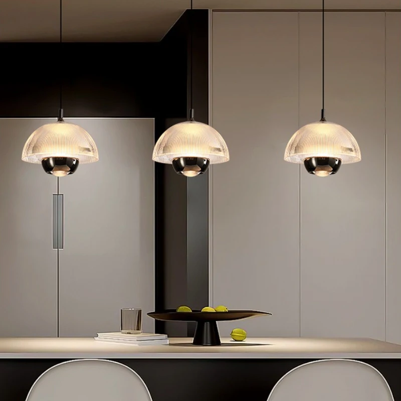 الشمال LED الأضواء قلادة ضوء السرير تعليق مصباح للمنزل ديكور غرفة نوم المعيشة غرفة الطعام معلقة قلادة سوداء مصباح #3