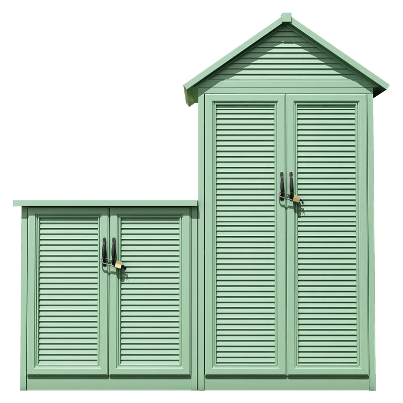 

Cabinet High-value outdoor garden all-aluminum alloy cabinet, rain-proof and sun-proof locker, large-capacity storage, easy to c