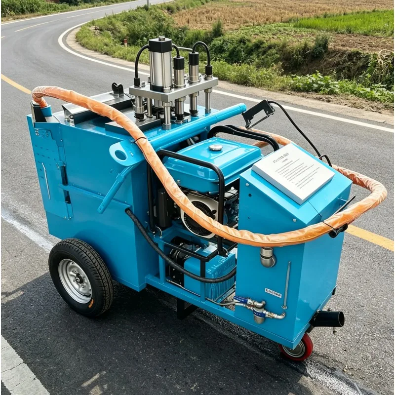 Customized Asphalt Crack Filler Machine Hand Push Portable Waterproof Sealing for Asphalt Pavement Repair