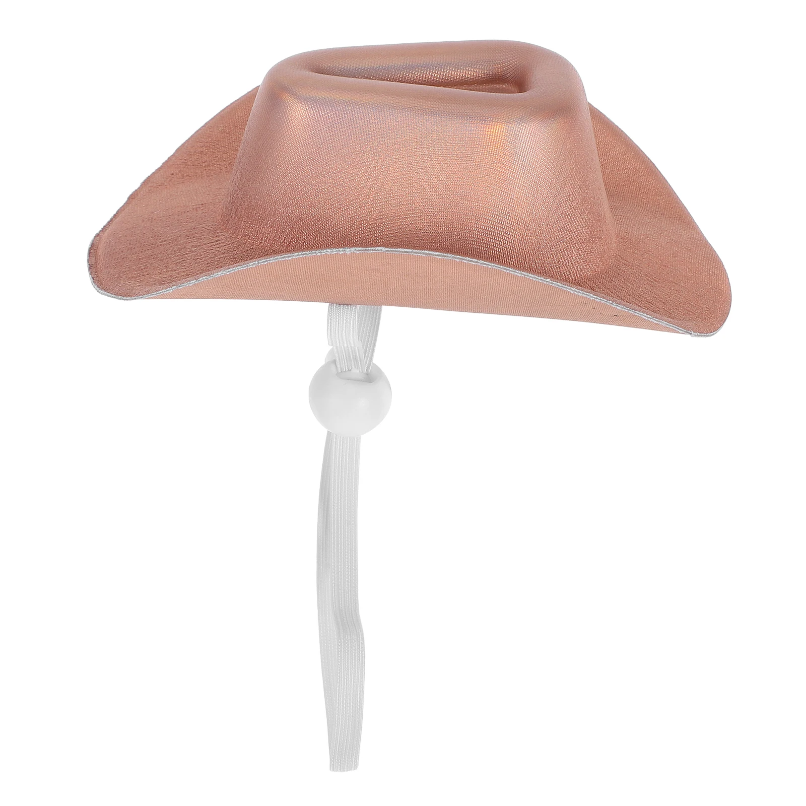 

Pet Cowboy Small Dog Hat Summer Brown Cowgirl Hat Western Style Polyester Hard Man Accessories Holiday Cap Pet