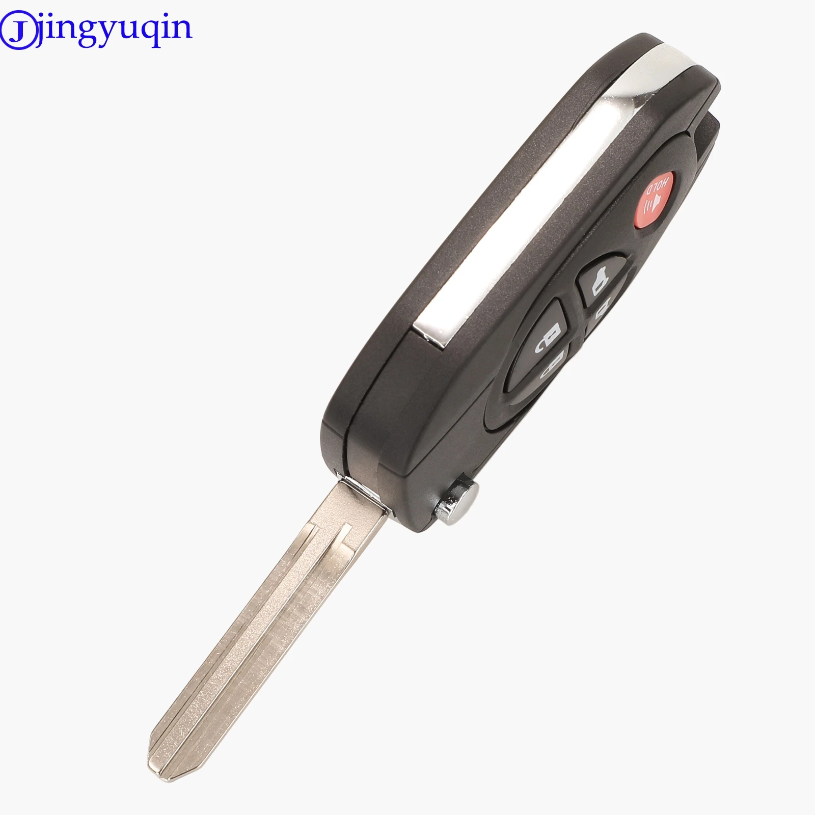 Jingyuqin Ô Tô Điều Khiển Từ Xa Vỏ Chìa Khóa Sửa Đổi Flip 3 Buttns Fob TOY43 Dành Cho Xe Toyota Tacoma Cao Cấp SEQUOIA Sienna Lãnh Nguyên