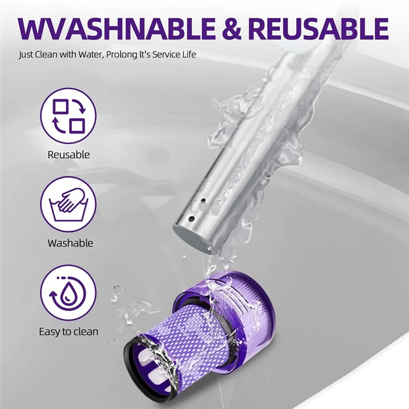 

ABUG-вакуумные фильтры для Dyson V12 Detect Slim, запасные части для беспроводного вакуумного фильтра V12