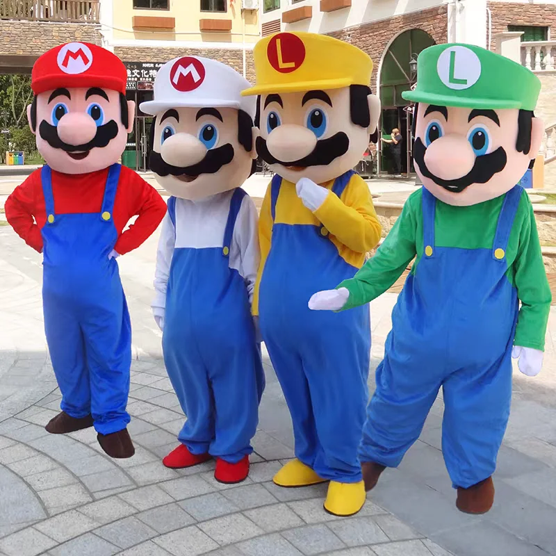 

New Disney Super Mario Mascot Costume Walking Cartoon Doll Live Play Customized Party Clothes Event Promotion Props Suit Gifts