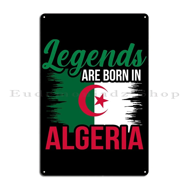 Algeria Africa Gift Idea Metal Plaque Poster Custom Painting Garage Cave Cinema Tin Sign Poster