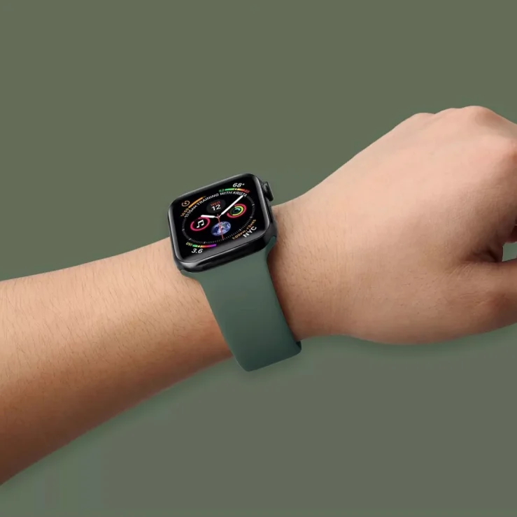 حزام سيليكون لساعة أبل 46 مللي متر 42 مللي متر 49 مللي متر 44 مللي متر 45 مللي متر 40 مللي متر سوار رياضي الموقع الرسمي iWatch Series 10 9 Ultra 2 8 7