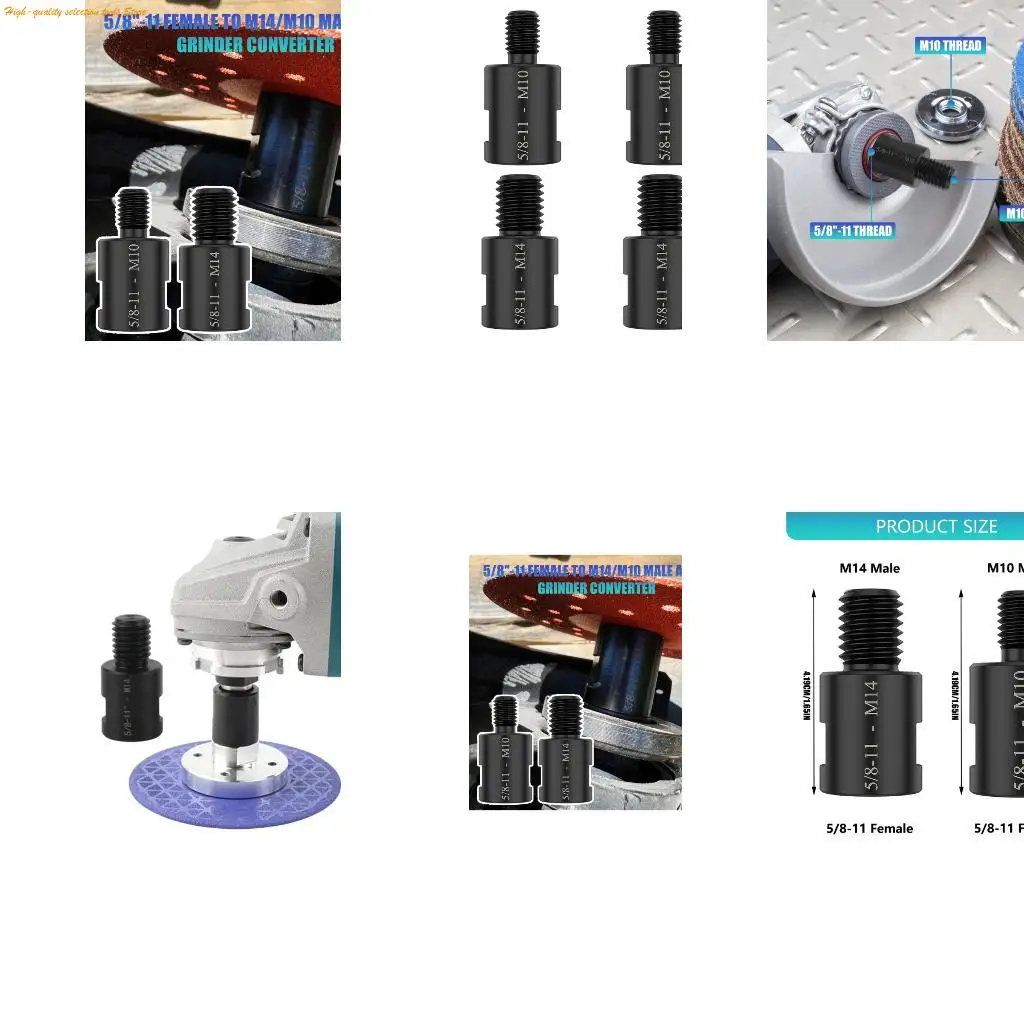203F 4pcs/pack High Strengthes Thread Adapters Steel Converters for Fine Sanding