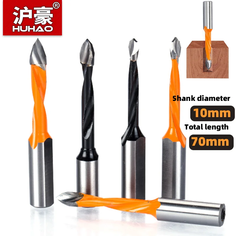 

Woodworking Tools Drill Bits Shank Diameter 10mm Tungsten Carbide Drill Hole Bit Length 70mm Left/Right Rotation Row Drilling