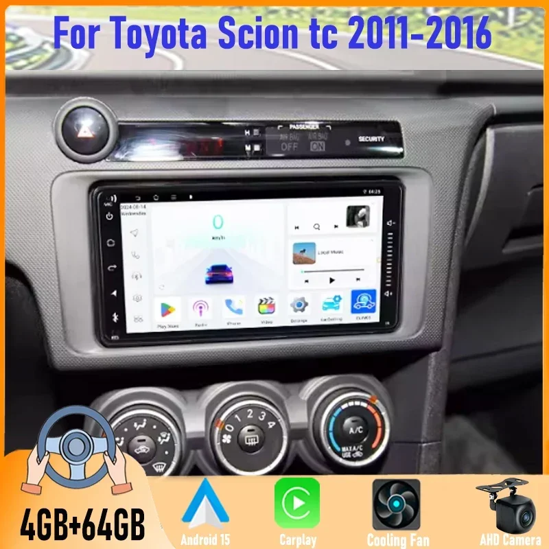 7'' For Toyota Scion TC 2011-2016 Car Radio Head Unit Apple CarPlay Android Auto Multimedia Player GPS WiFi Intelligent System