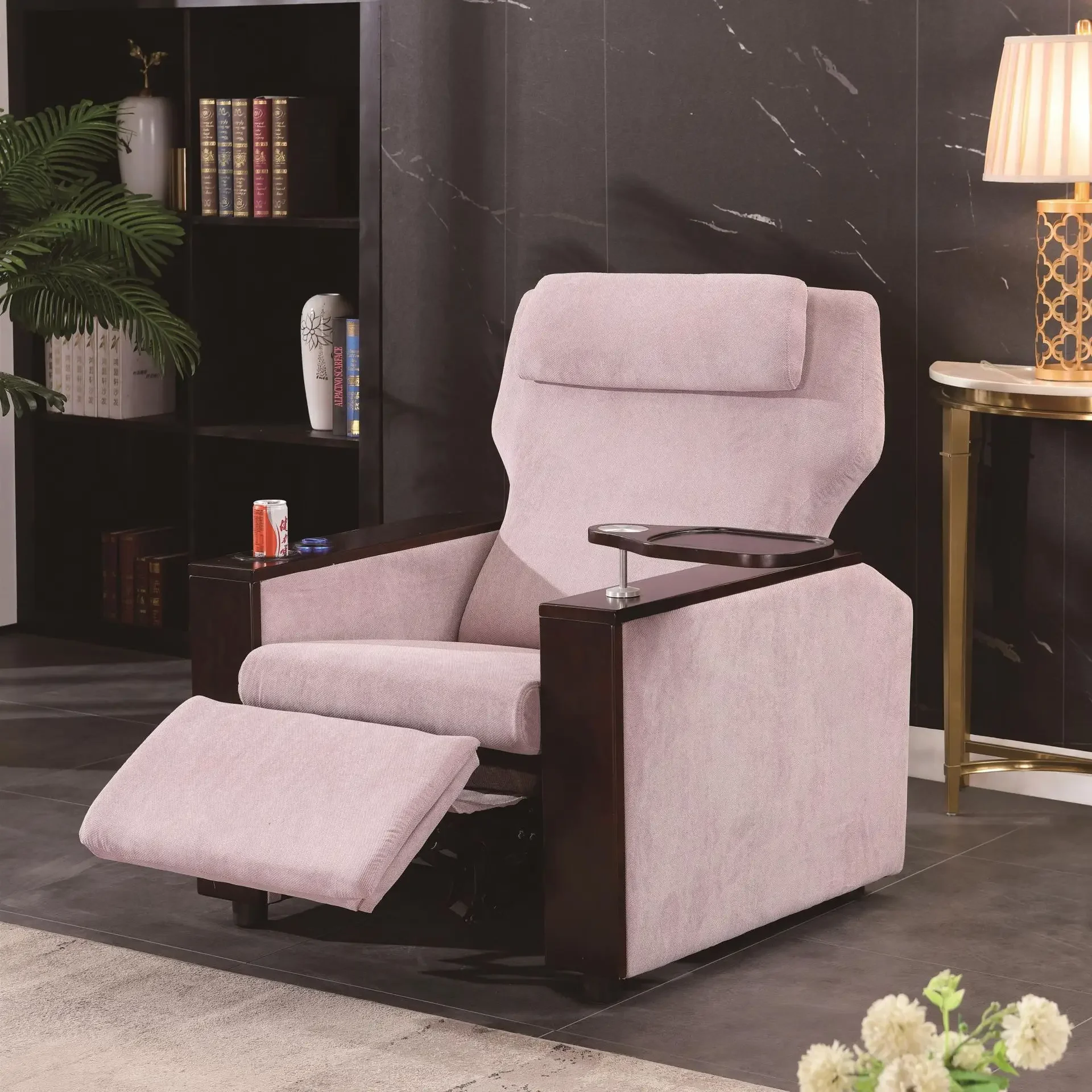 Film and television furniture Fabric beauty recliner Stretching sofa Foot bath Massage sofa Single sofa