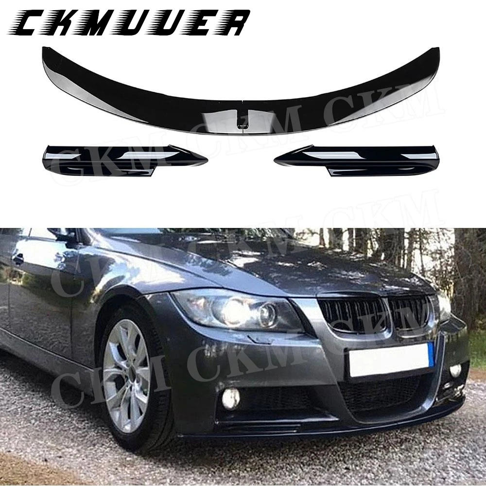 

Накладки на передний бампер CKMUUER (3 шт.) из ABS-пластика для BMW 3 серии E90 M Tech Sport 2005-2008