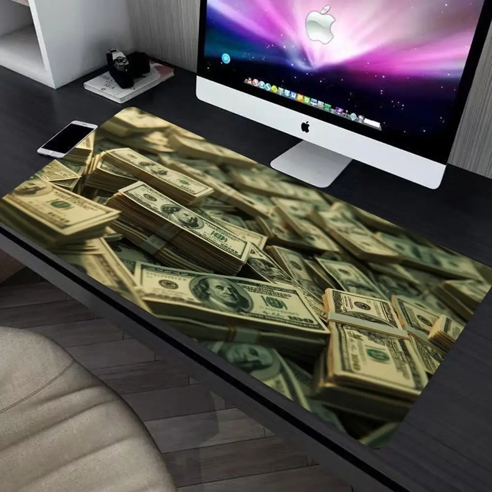 

Scattered dollar banknotes Mouse Pad large keyboard mouse desk pad non-slip rubber gaming mouse pad laptop mouse carpet