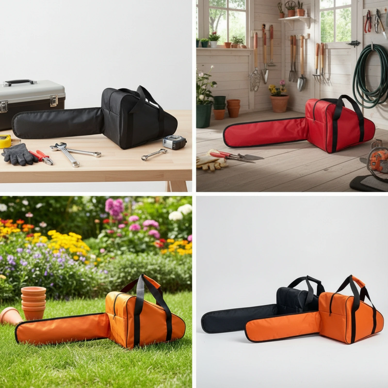Chainsaw Carrying Bag Safety Chainsaw Case with Blade Cover Heavy-Duty Reinforced for Homeowners, Outdoor Maintenance