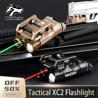 WADSN Scout XC2 Outdoor Hunting Weapon Glock 17 18 19 Hanging Metal Pistol Red Green Laser Flashlight Fit 20mm Rail