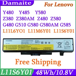 L11S6Y01 L11L6Y01 Laptop Battery For Lenovo G480 G485 G510 G580 G585 Y480 Y485 Y580 Z380 Z480 Z580 ThinkPad E430 E530 45N1043