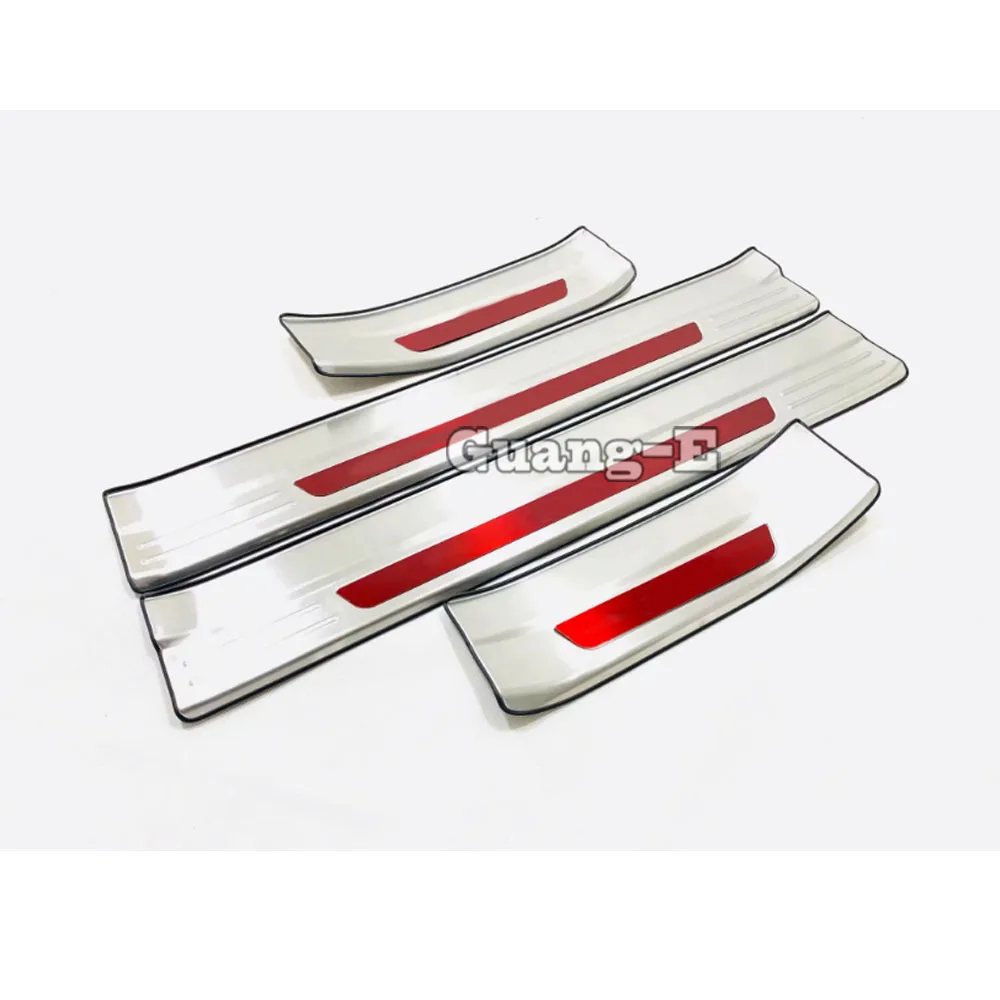 For Honda Fit Jazz 2017 2018 2019 Car Styling Stainless Steel Pedal Door Sill Scuff Cover Plate Outside Threshold Trim Sticks