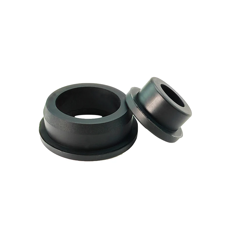 High-Temperature Resistant Soft Silicone T-Shaped Wire Protection Coil / Cable Gland Sealing Ring Hollow Hole Plug