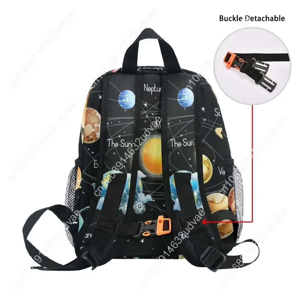 2020 novas planetas 3d impressão menina meninos mochilas design da marca mochila da criança crianças neoprene sacos de escola saco do jardim de infância