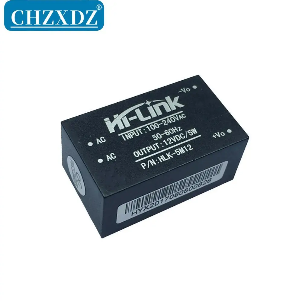 HLK-5M12/10pcs 5W 12V AC DC Output Power Supply Module with High Efficiency HLK-5M12 Compatible with Paypal, Same Day Shipment