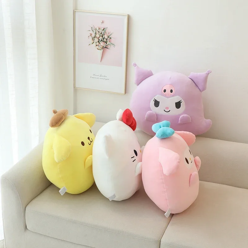 Sanrio My Melody Plush Toy Pochacco Cinnamoroll Soft Lovely Cartoon Kuromi Hello Kitty Japanese Anime Plush Pillow Girl Gifts