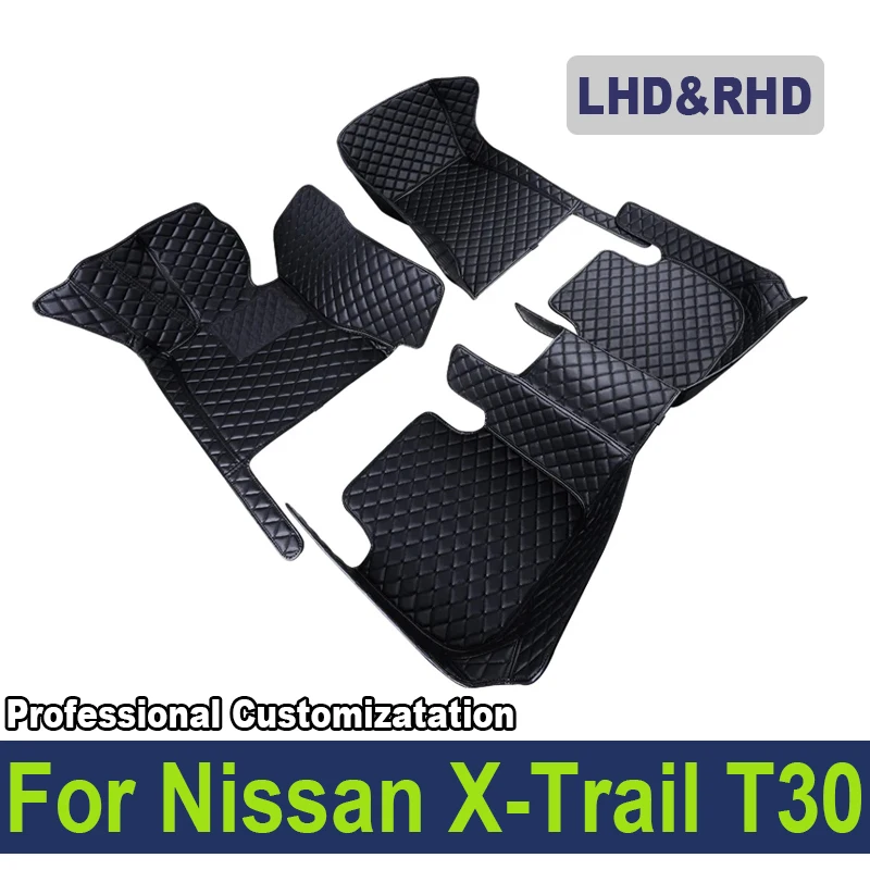 

Автомобильный коврик для Nissan X-Trail T30 2001 ~ 2007 Кожаный коврик с защитой от грязи, аксессуары для автомобильных ковриков, напольные автомобильные аксессуары
