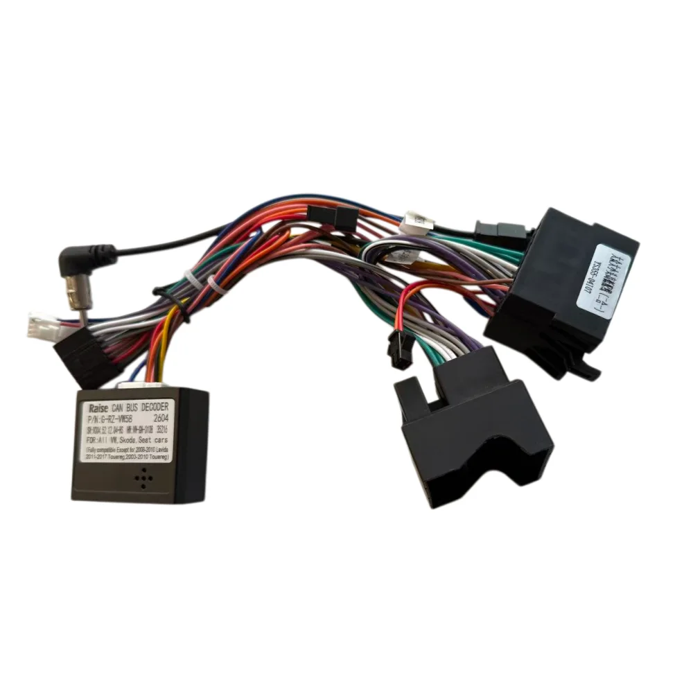 RZ-VW08 RZ-VW58 RP5-VW006 Canbus Box For VW Volkswagen Skoda Seat Ibiza do Altea / Altea XL Leon MK2 Android 16 Pin Wiring Cable