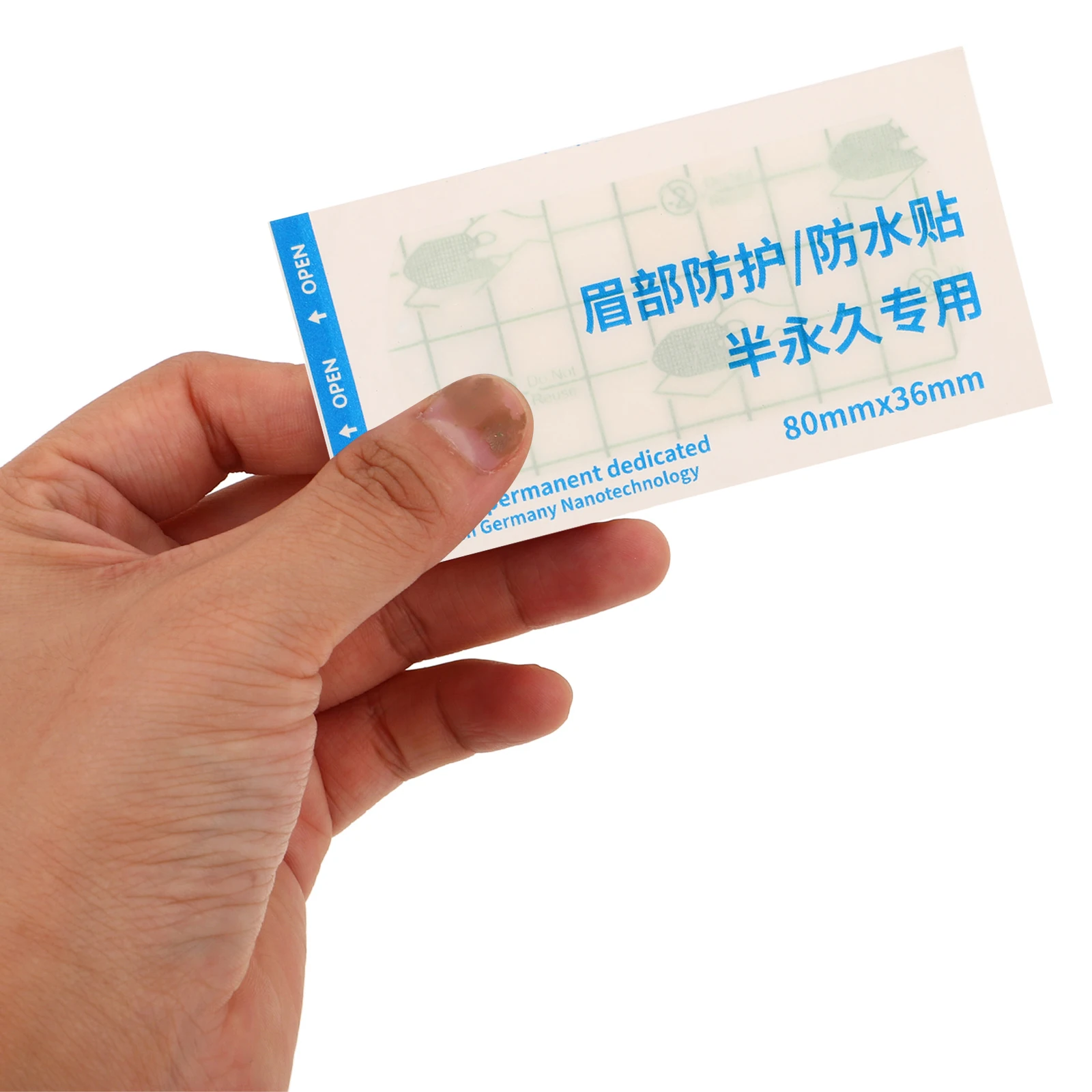 

20pcs Waterproof Patch Breathable Non woven Fabric Nose Wrap Face Washing Sweat Resistant High Adhesion