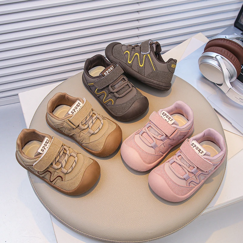 

2025 детские кроссовки для мальчиков, повседневная обувь на противоскользящей мягкой подошве для девочек, удобная обувь для младенцев с низким берцем, размер 20-30