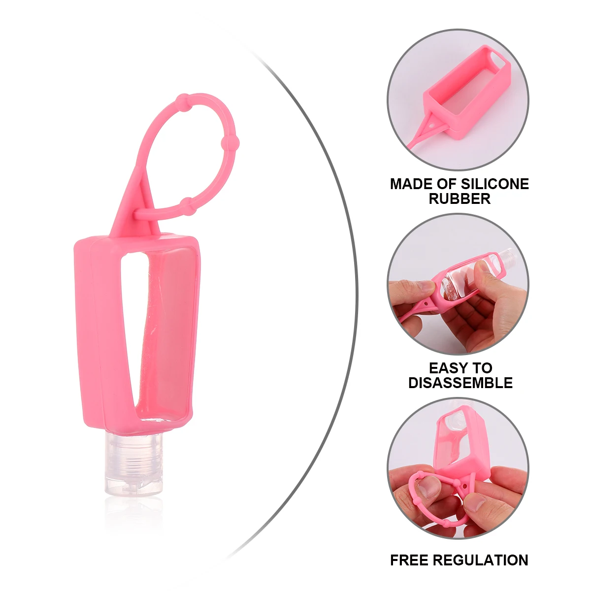 

10Pcs Portable Perfume Bottle Silicone Protective Sleeve Travel Camping Durable Case For Oil Containers Adjustable Strap