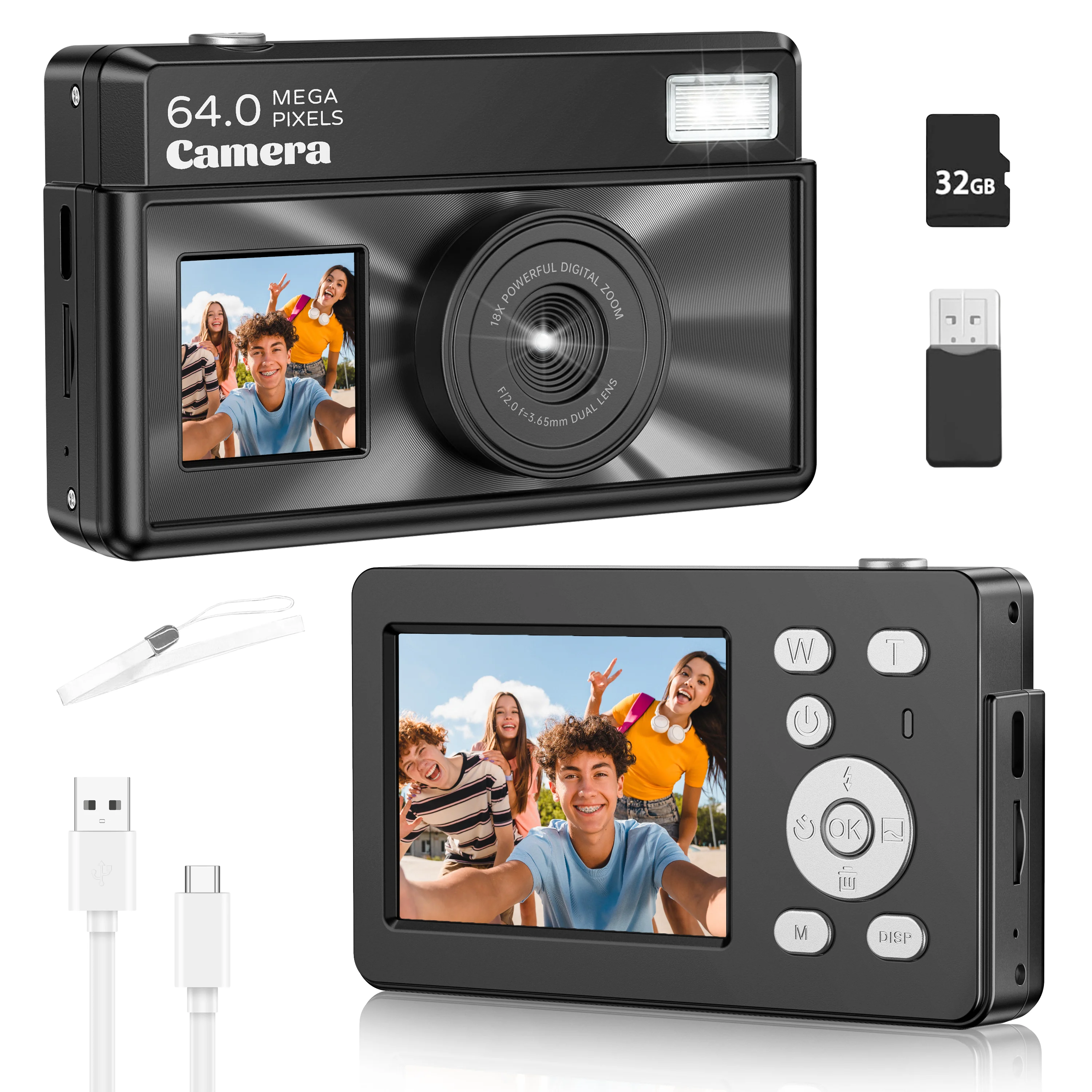 compact-digital-camera-photographic-cameras-with-28-inch-dual-screen-professional-photo-camera-hd-video-4k-18x-digital-zoom
