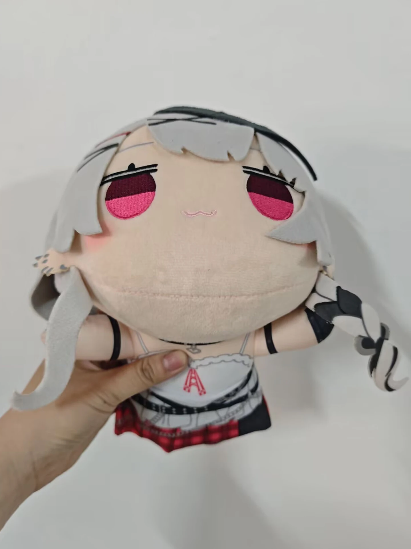 Novo bonito japão anime hololive sakamata chloe deitado grande pelúcia travesseiro boneca 26cm crianças brinquedos meninas presentes