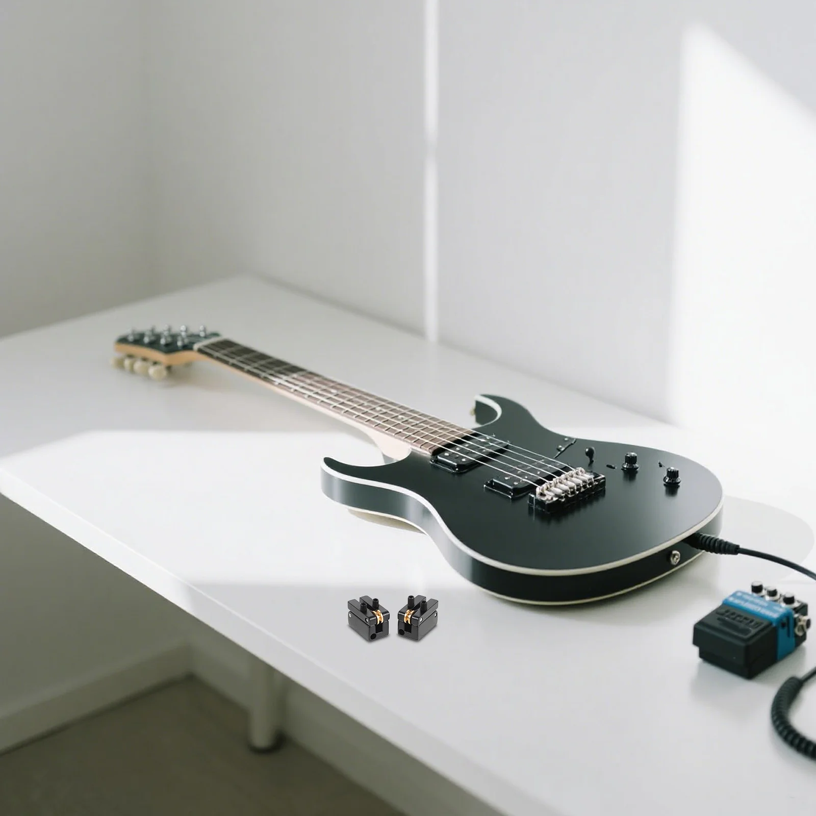 

2Pcs Guitar Bridge Saddles for Headless Electric Guitar Roller Tailpiece Replacement Parts Enhance Precision and String