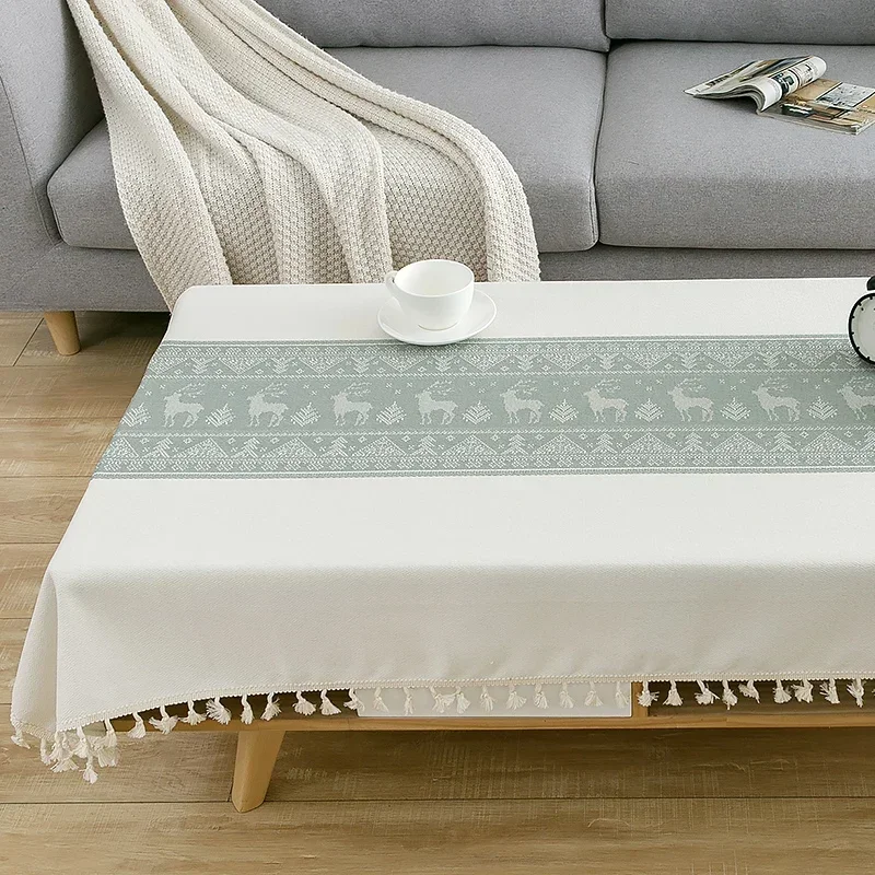 

Simplicity Nordic Table Cloth Waterproof Modern Light Luxury Table Cloth Cotton Linen Kitchen Decor Coffee Table for Living Room