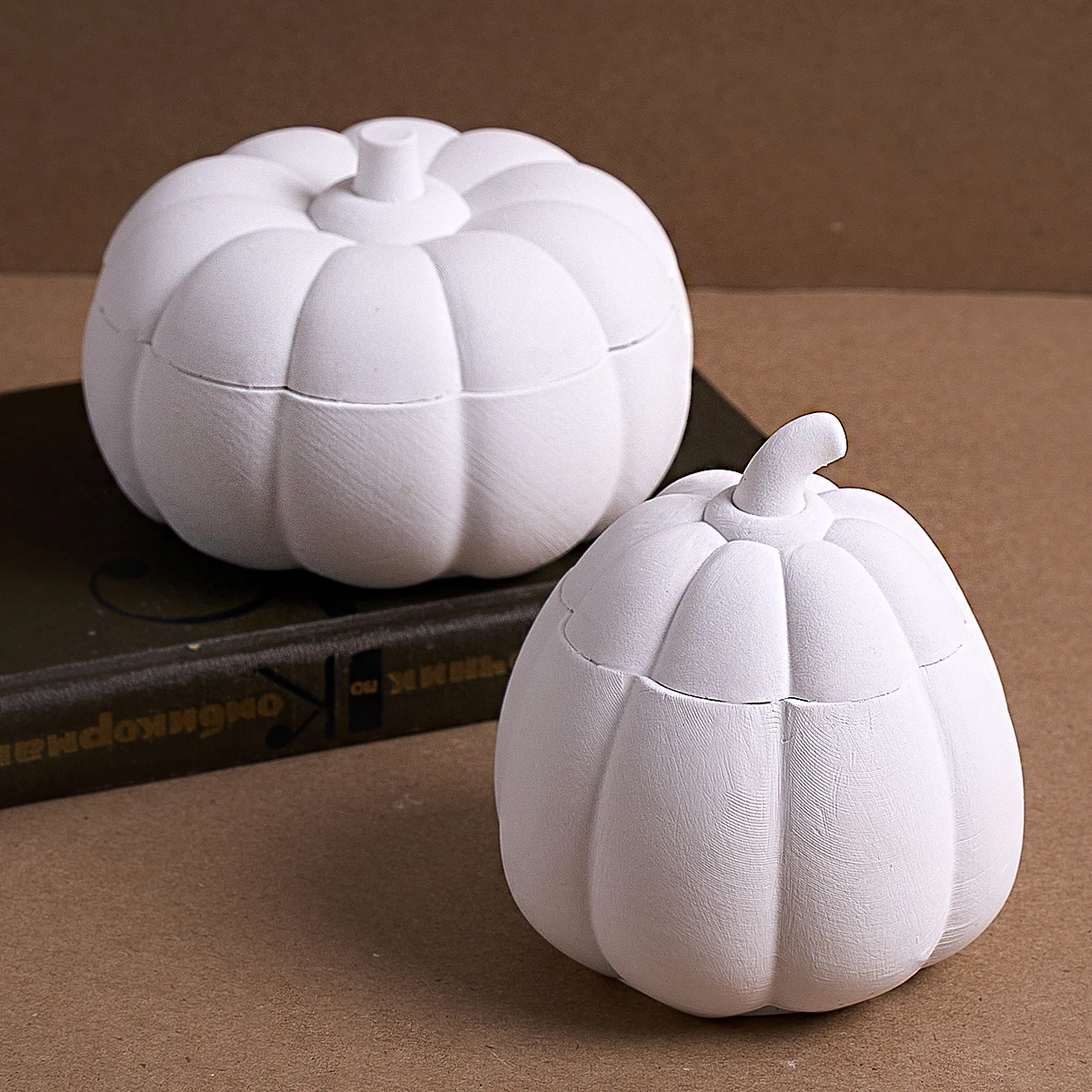 

Силиконовая форма для свечей в форме тыквы с крышкой, сделай сам, Хэллоуин, форма тыквы, коробка для хранения ювелирных изделий, гипсовая бетонная смола, форма для домашнего декора