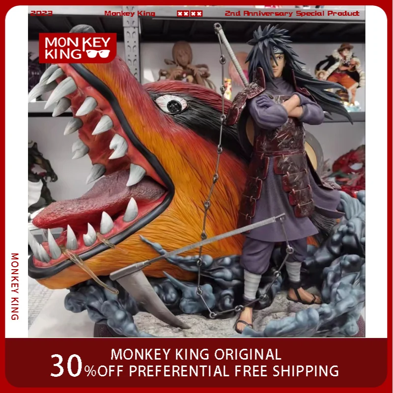 

In Stock 62cm Cartoon Figure Uchiha Madara Kurama Anime Game Model Collect Resin Desktop Decorations Holiday Gift Children Toy