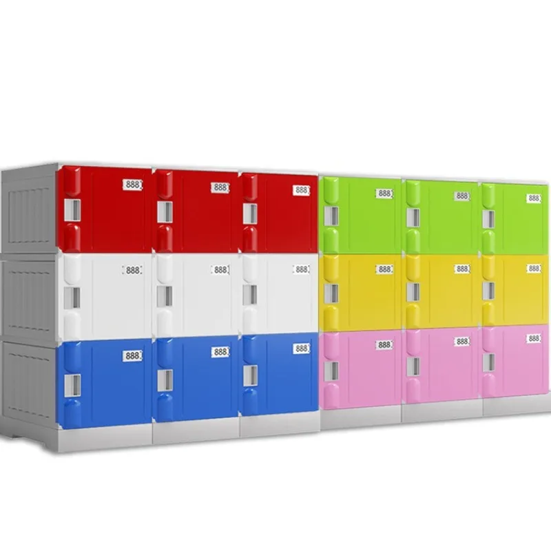 

Plastic schoolbag cabinet Kindergarten locker Primary and secondary school students School classroom Independent storage cabinet