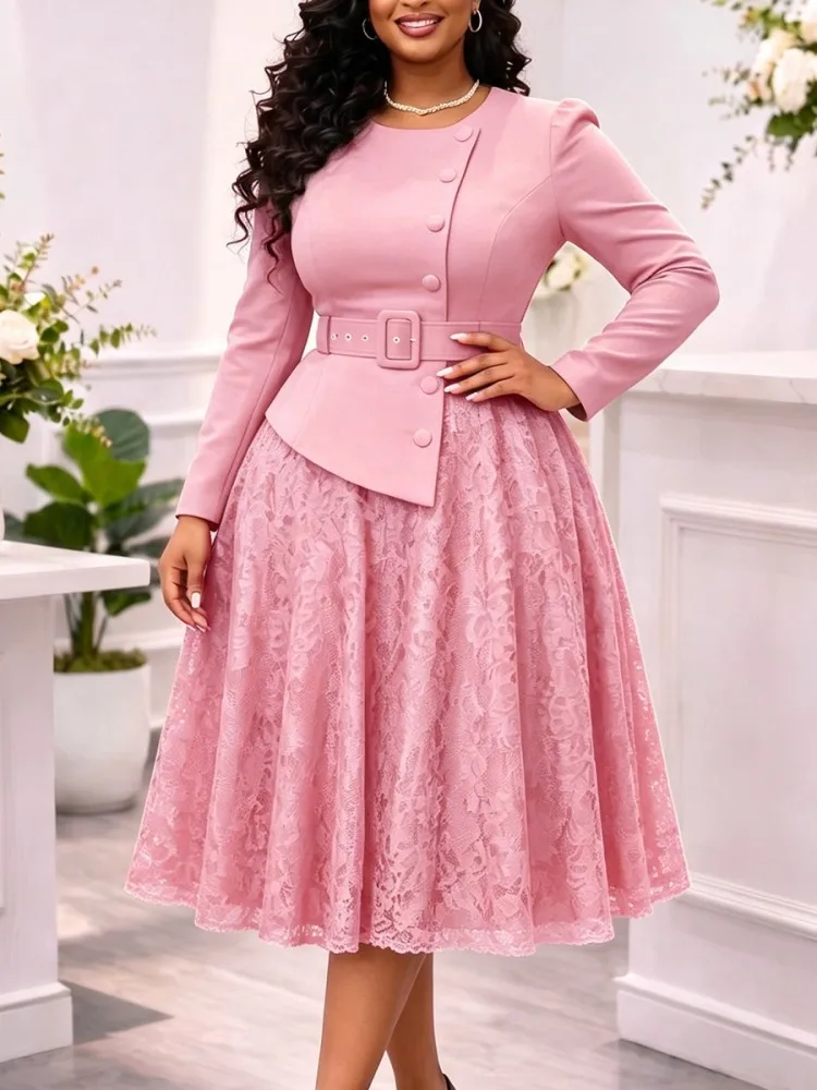 女性用アフリカンドレス。上品なデザインで、春や秋にぴったりの長袖ダシキミディドレス。伝統的なアフリカの衣装で、妖精のようなドレスとしても着用できます。