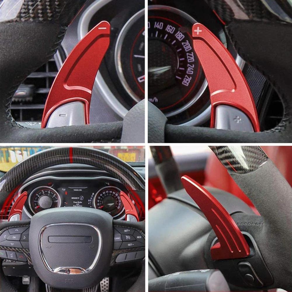 

Car Steering Wheel DSG Paddle Shifter Extender Sticker Dodge Durango Citadel R/T SXT Plus Charger GT Challenger RT Scat Pack