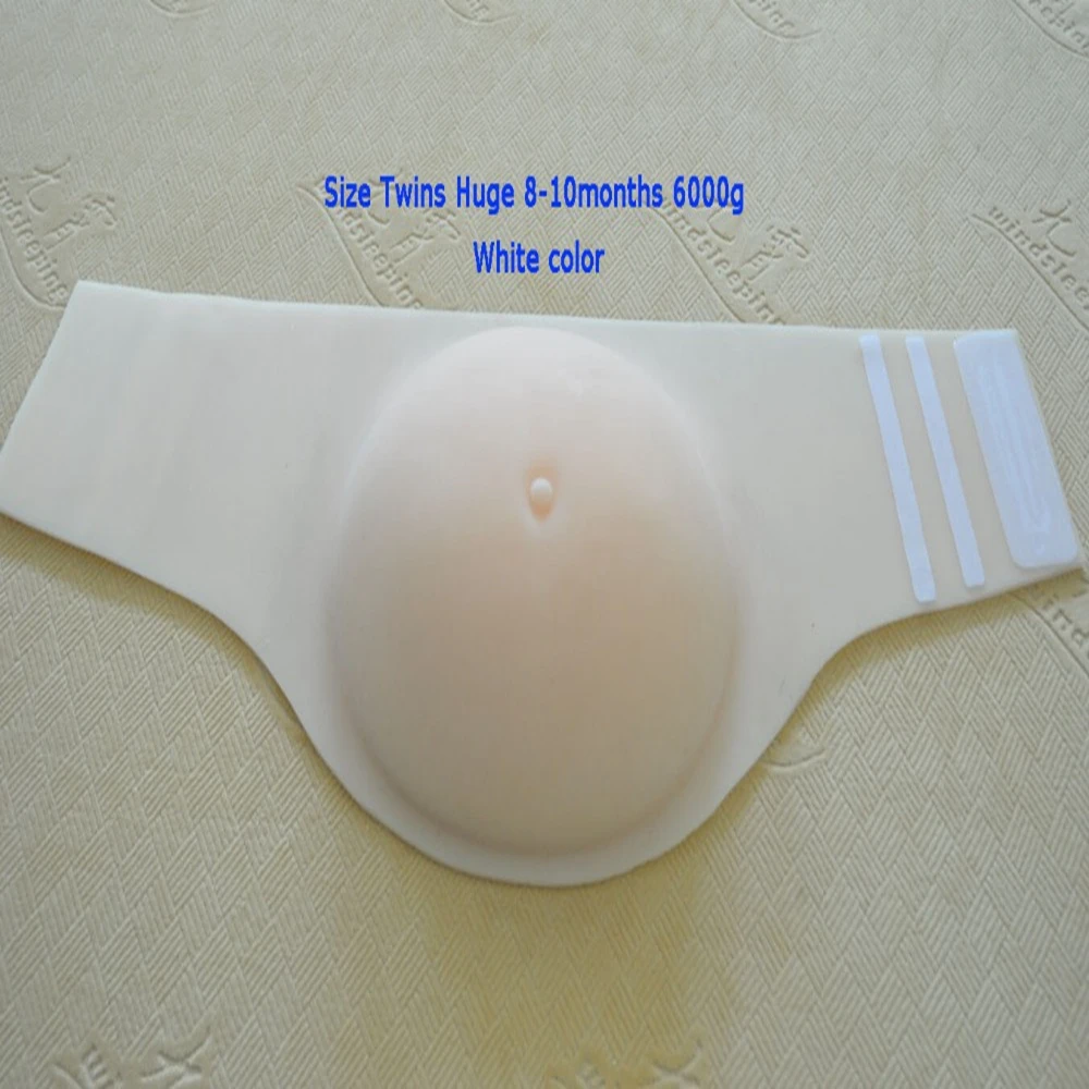 6kg Fake Pregnant Belly Realistic Full Silicone Stomach Tummy Jelly Belly For Man Woman Actor Lifelike Twins 8~10 Months